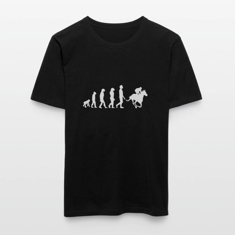 EVOLUTION CHEVAL - ÉVOLUTION DE L'ÉQUITATION T-shirt près du corps Homme