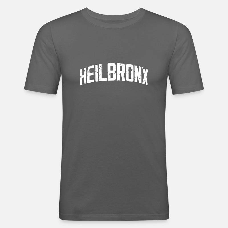 Heilbronx Vector Graphics - Men's Slim Fit T-Shirt - graphite grey