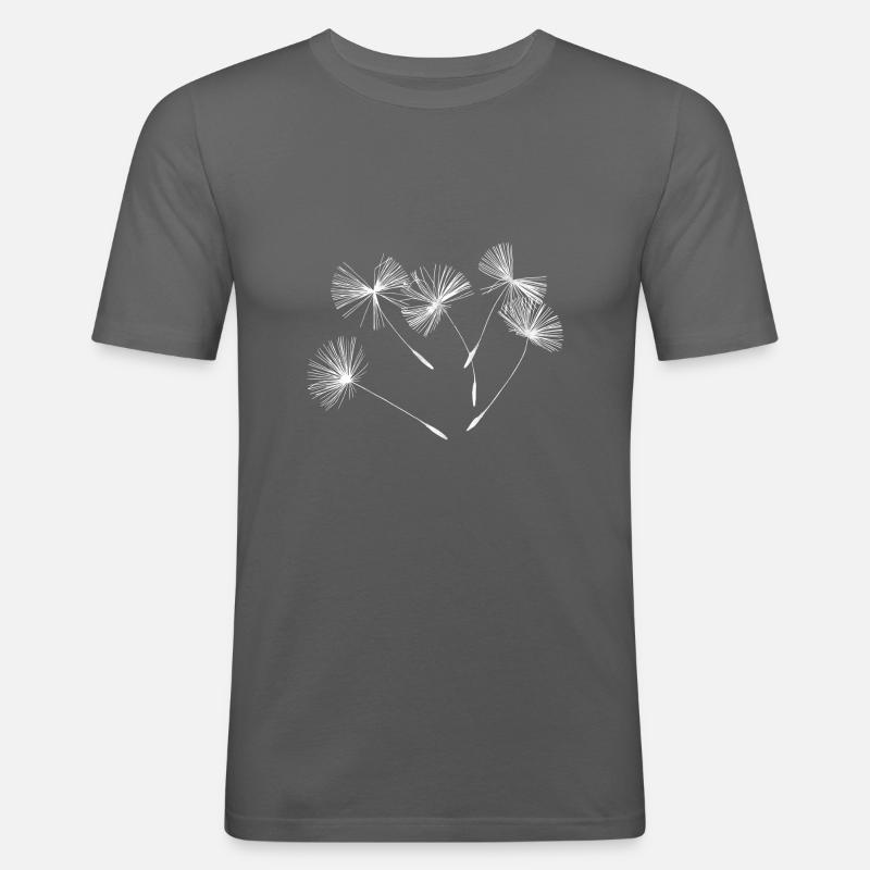 Pusteblume - Männer Slim Fit T-Shirt - Graphite