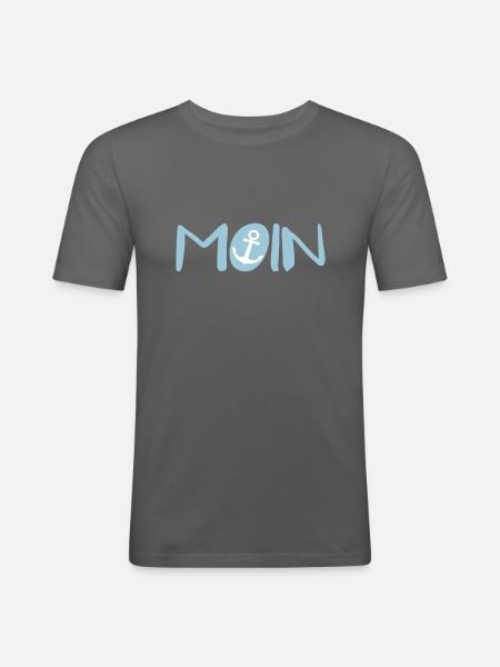 Moin sailor - Men's Slim Fit T-Shirt - graphite grey