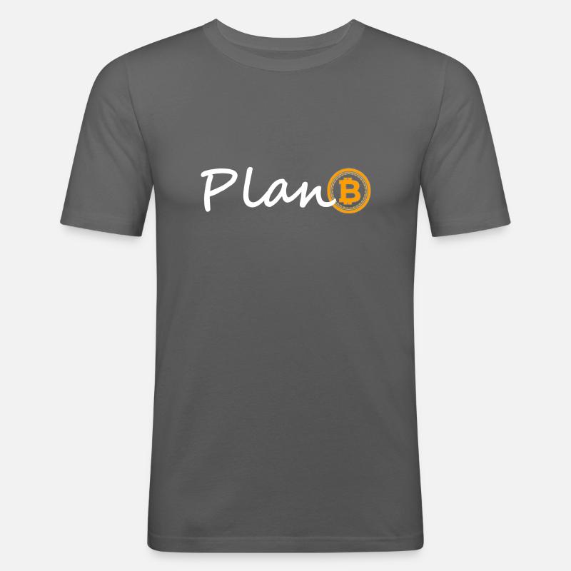 plan b - Männer Slim Fit T-Shirt - Graphite