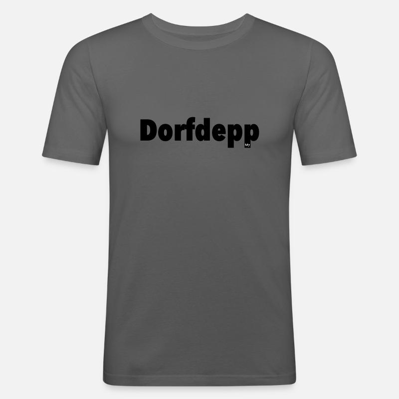 Dorfdepp - Männer Slim Fit T-Shirt - Graphite