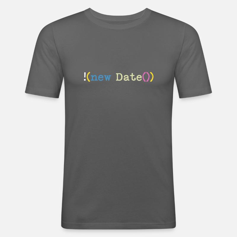 Not today Informatiker Programmierer - Männer Slim Fit T-Shirt - Graphite