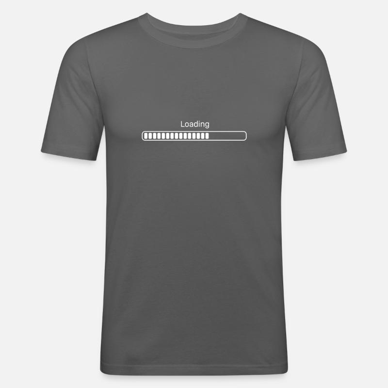 Loading whatever - Männer Slim Fit T-Shirt - Graphite