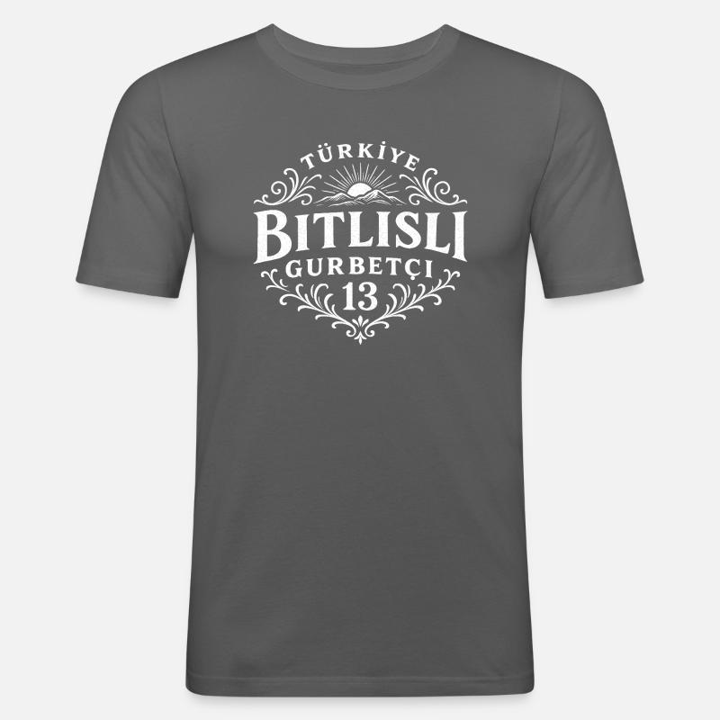 Bitlis - Männer Slim Fit T-Shirt - Graphite