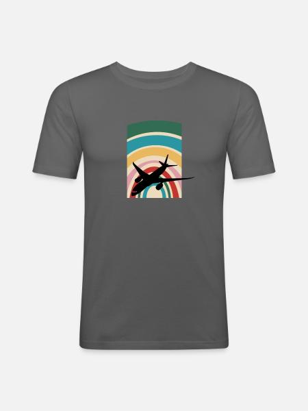 Luftfahrt Luftfahrt Aerospace - Männer Slim Fit T-Shirt - Graphite