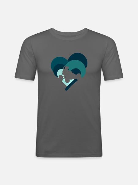 Auto Rennwagen - Männer Slim Fit T-Shirt - Graphite