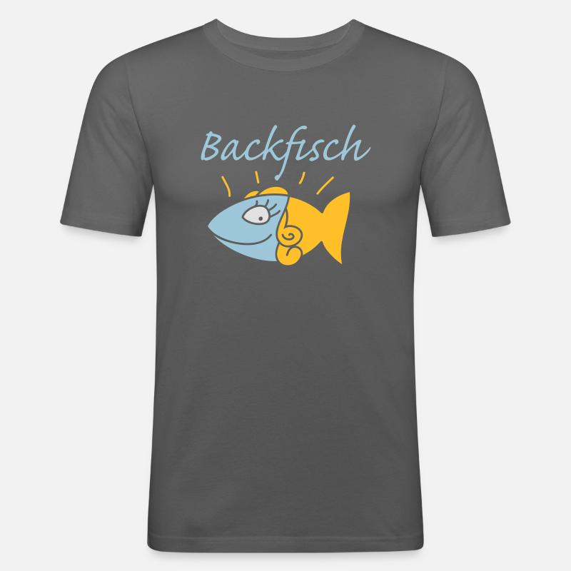 Backfisch - Männer Slim Fit T-Shirt - Graphite