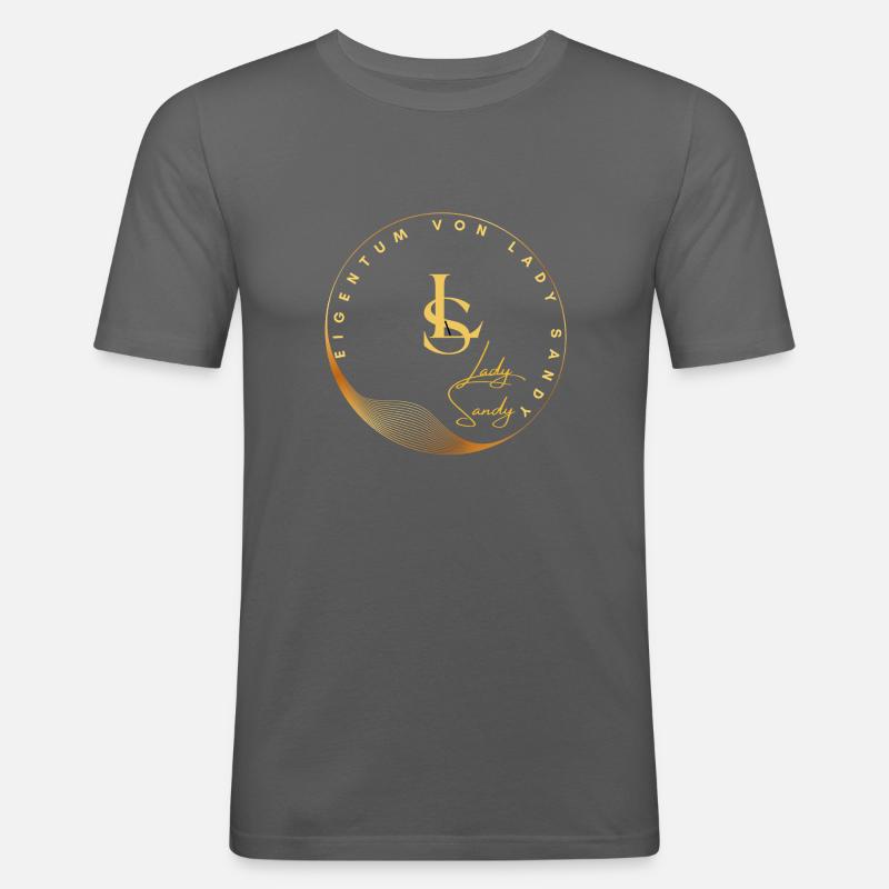 LAdy Sandy - Eigentum - Männer Slim Fit T-Shirt - Graphite
