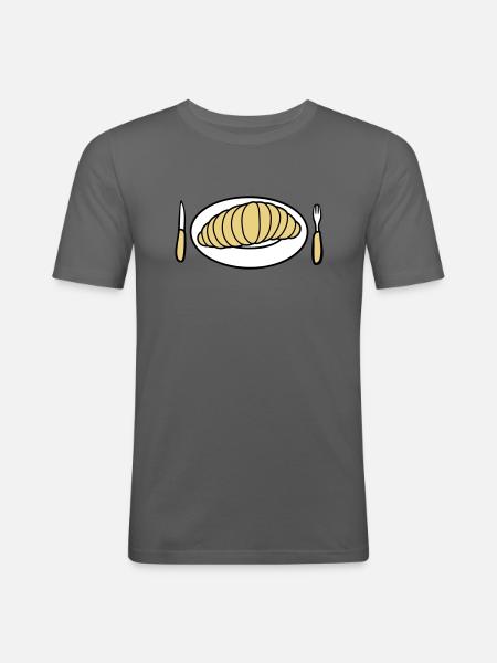 Huge disgusting larva - Men's Slim Fit T-Shirt - graphite grey