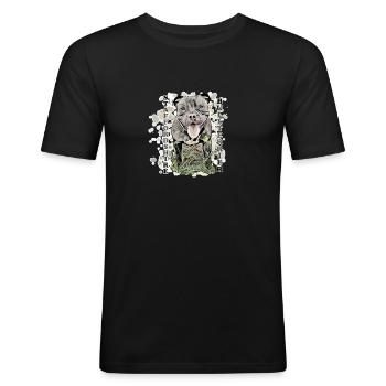 Staffordshire Bull Terrier2 - Men's Slim Fit T-Shirt - black - Front - Nik (191cm)