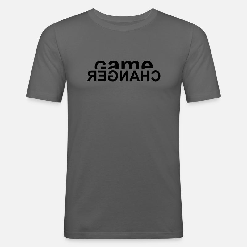 Gamechanger Reverse - Männer Slim Fit T-Shirt - Graphite