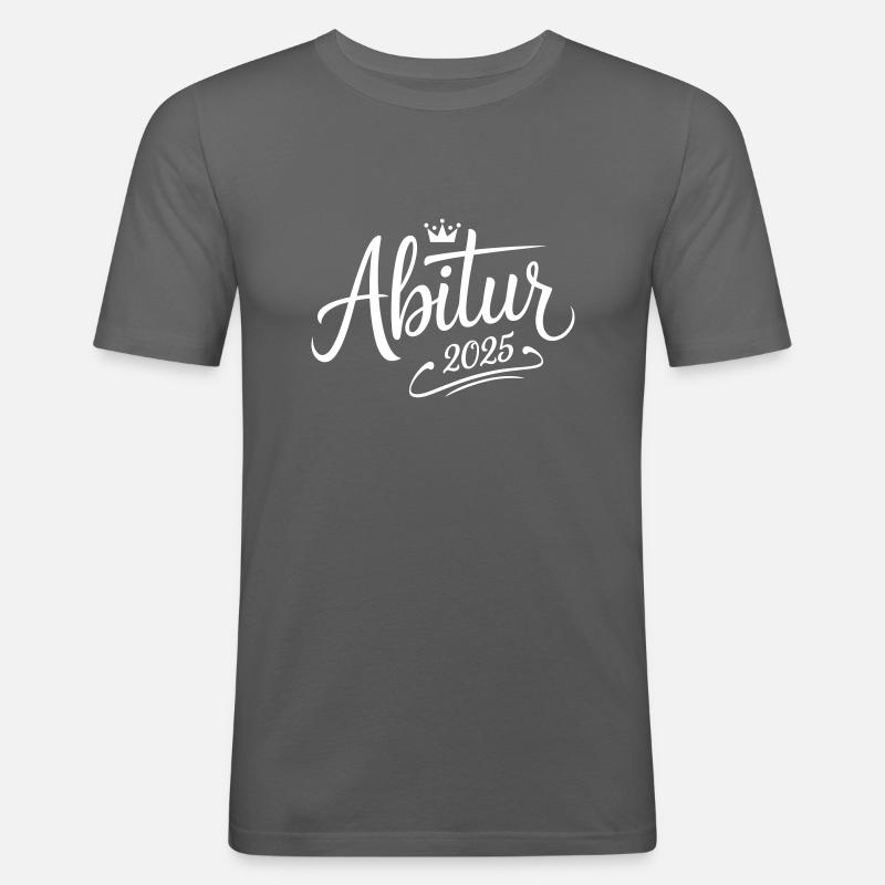 Abitur 2025 - Männer Slim Fit T-Shirt - Graphite