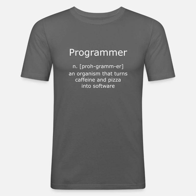 Programmer Programmierer - Männer Slim Fit T-Shirt - Graphite