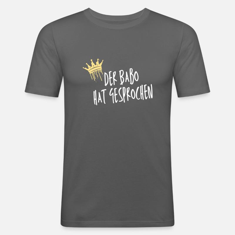BaBo two - Männer Slim Fit T-Shirt - Graphite