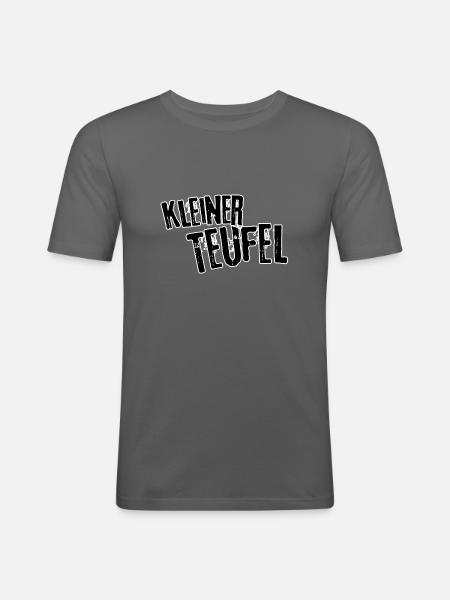 Kleiner Teufel - Männer Slim Fit T-Shirt - Graphite