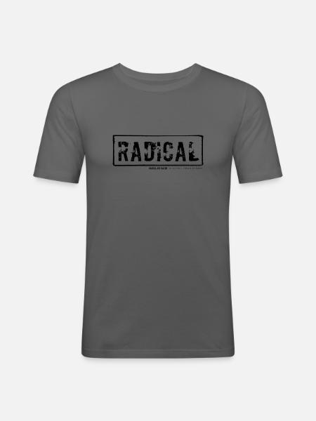 RADICAL - Männer Slim Fit T-Shirt - Graphite