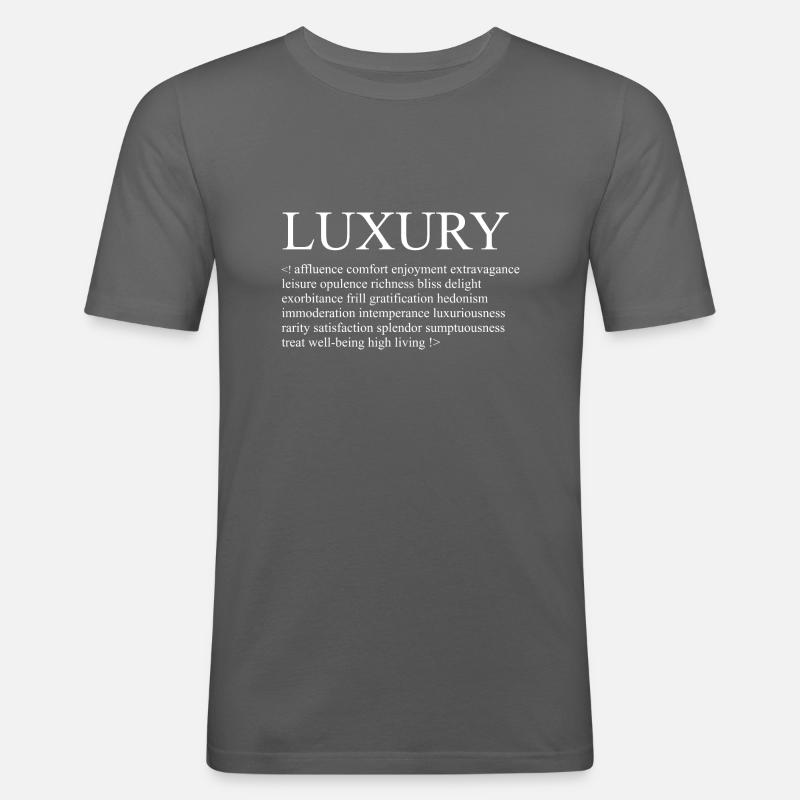 Luxury - Examples - Männer Slim Fit T-Shirt - Graphite