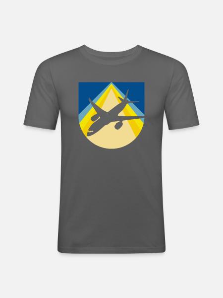 Luftfahrt Flieger - Männer Slim Fit T-Shirt - Graphite