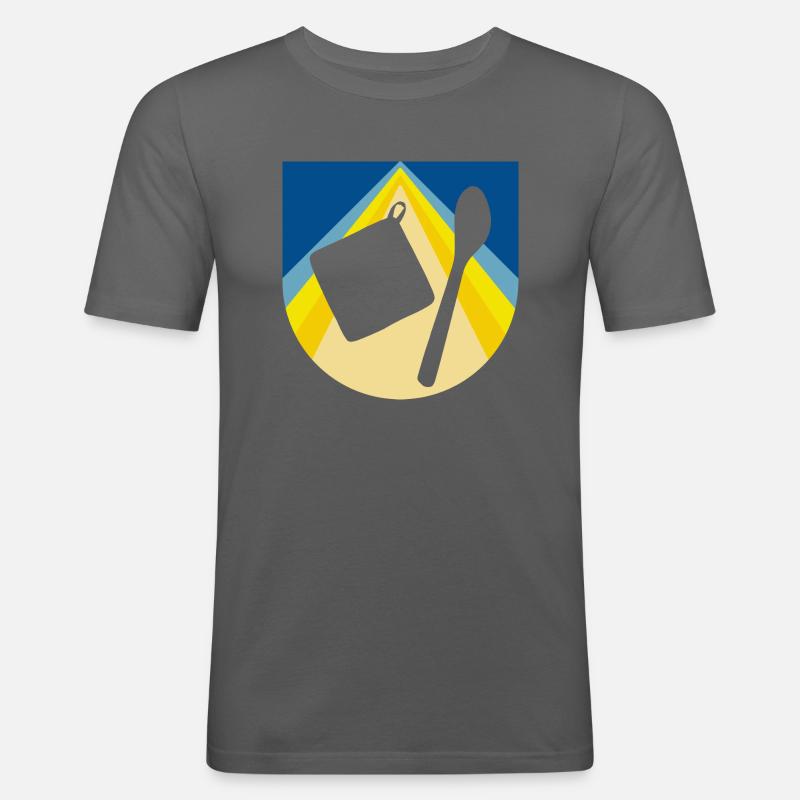 Bakery Bakery Bakery Bakery - Men's Slim Fit T-Shirt - graphite grey