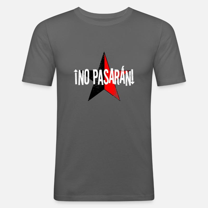 ¡No pasarán! - Männer Slim Fit T-Shirt - Graphite