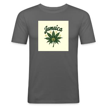 Flux Dev Create a design featuring a vibrant ca - Männer Slim Fit T-Shirt - Graphite - Vorne - Nik (191cm)
