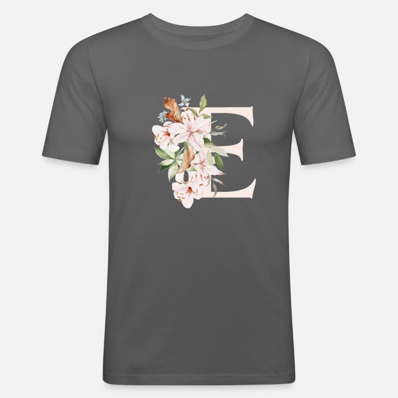 E - Männer Slim Fit T-Shirt - Graphite
