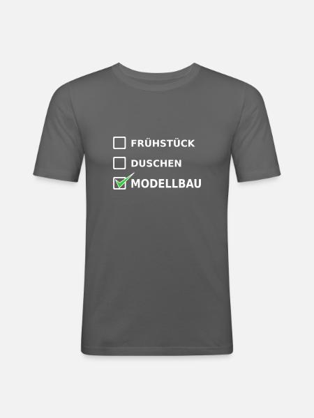 Modellbau - Männer Slim Fit T-Shirt - Graphite