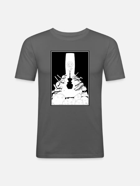 Happy Potatoes - Männer Slim Fit T-Shirt - Graphite