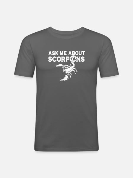 Skorpion - Männer Slim Fit T-Shirt - Graphite