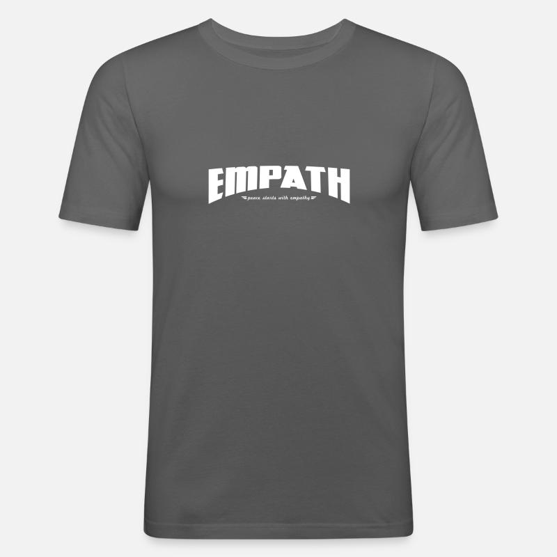 Empath white - Männer Slim Fit T-Shirt - Graphite