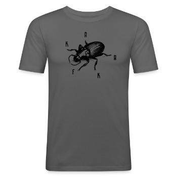 Kafka Franz - Bücher - Literatur - Männer Slim Fit T-Shirt - Graphite - Vorne - Nik (191cm)