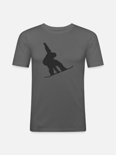 mute grab - Männer Slim Fit T-Shirt - Graphite