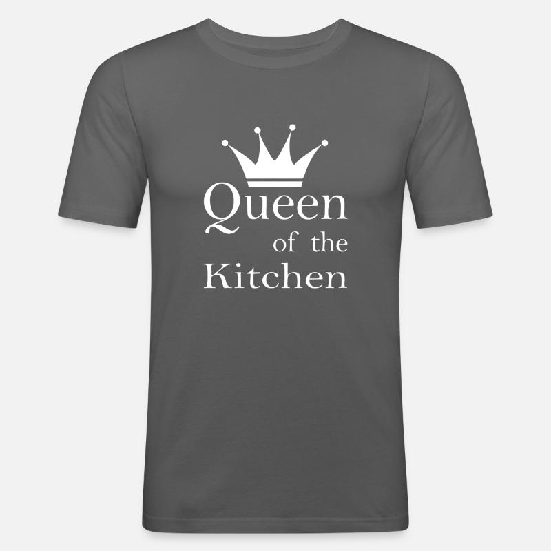 Kochen backen Kitchen - Männer Slim Fit T-Shirt - Graphite