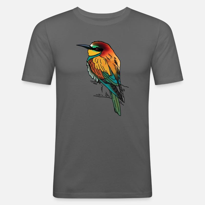 Bee-eater - Men's Slim Fit T-Shirt - graphite grey