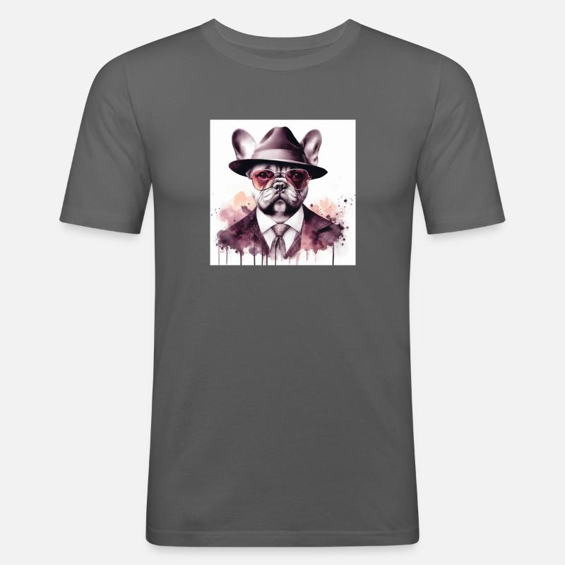 Bully der Pate - Männer Slim Fit T-Shirt - Graphite