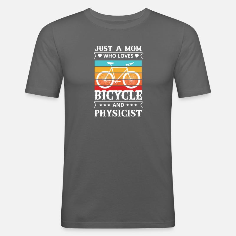 Ebike Mathematics Physics Nerd - Men's Slim Fit T-Shirt - graphite grey