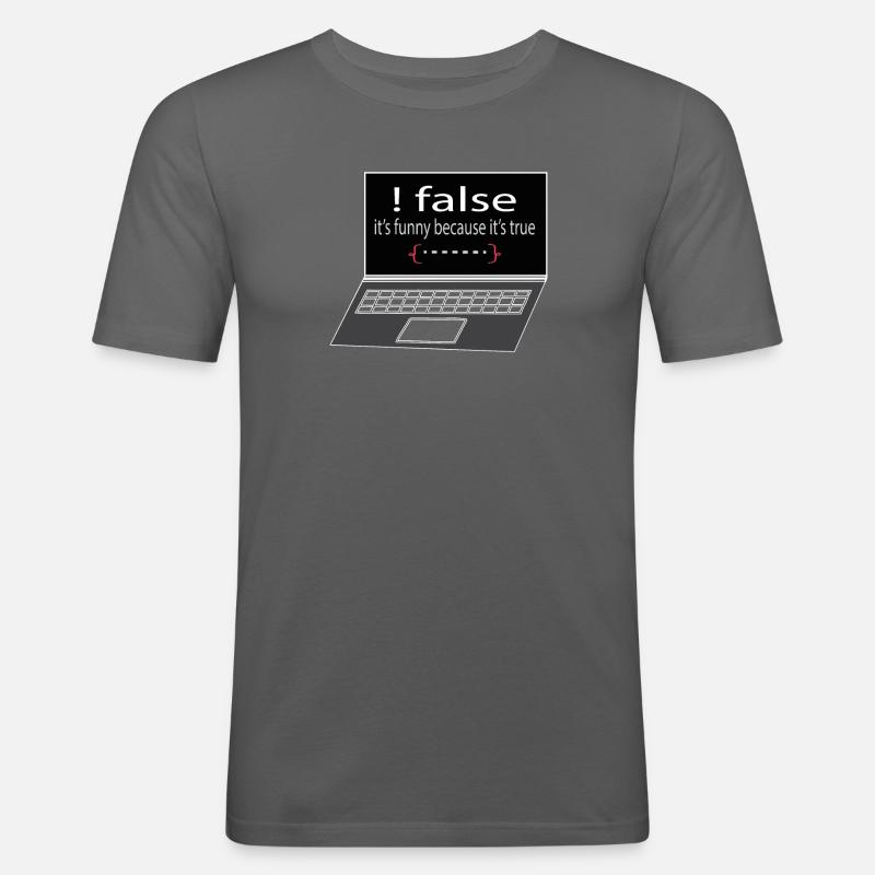 Softwareentwickler Programmierer Geschenk - Männer Slim Fit T-Shirt - Graphite