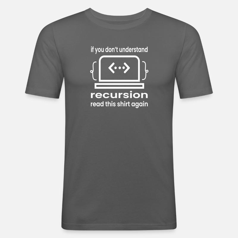 Softwareentwickler Programmierer Geschenk - Männer Slim Fit T-Shirt - Graphite