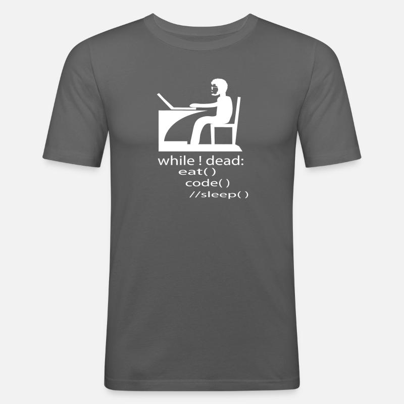 Softwareentwickler Programmierer Geschenk - Männer Slim Fit T-Shirt - Graphite