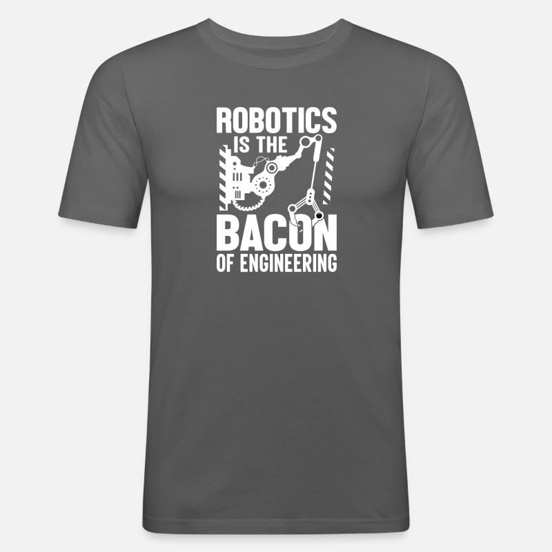 Roboter Programmierer Automatisierungstechniker - Männer Slim Fit T-Shirt - Graphite