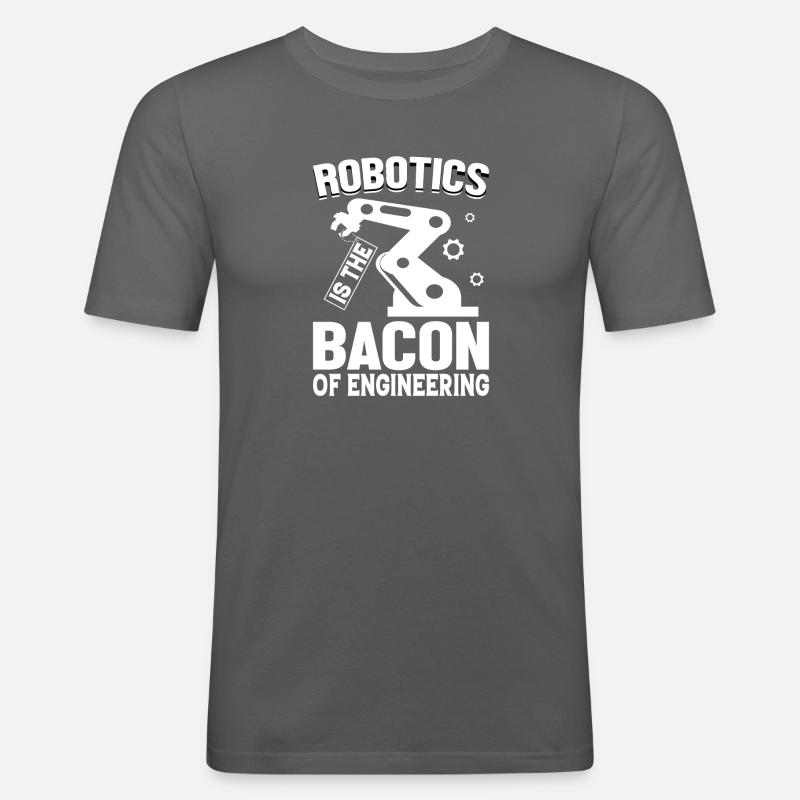 Roboter Programmierer Automatisierungstechniker - Männer Slim Fit T-Shirt - Graphite