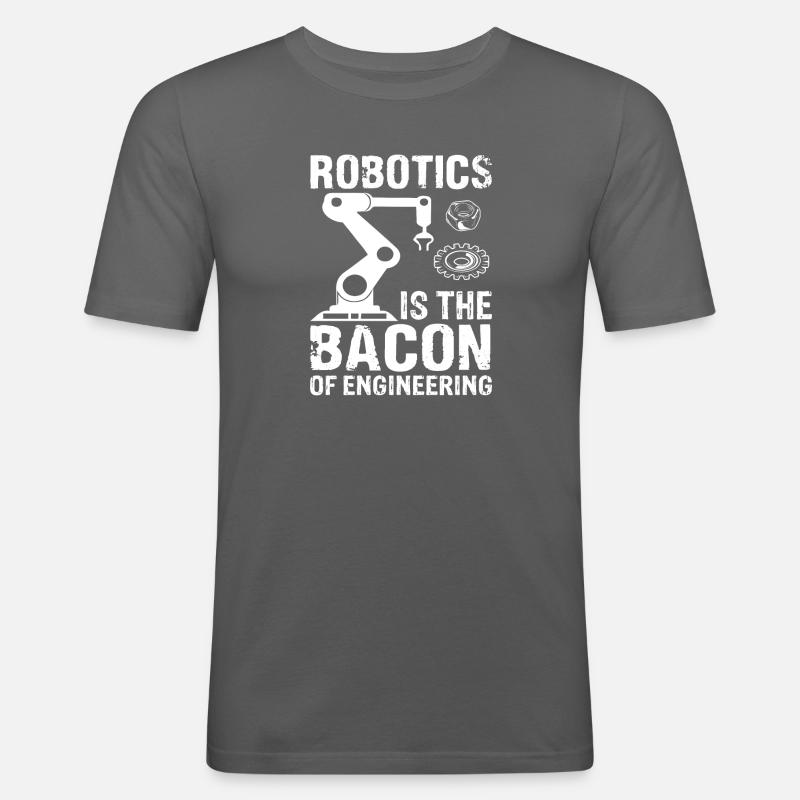 Robot Programmer Automation Technician - Men's Slim Fit T-Shirt - graphite grey