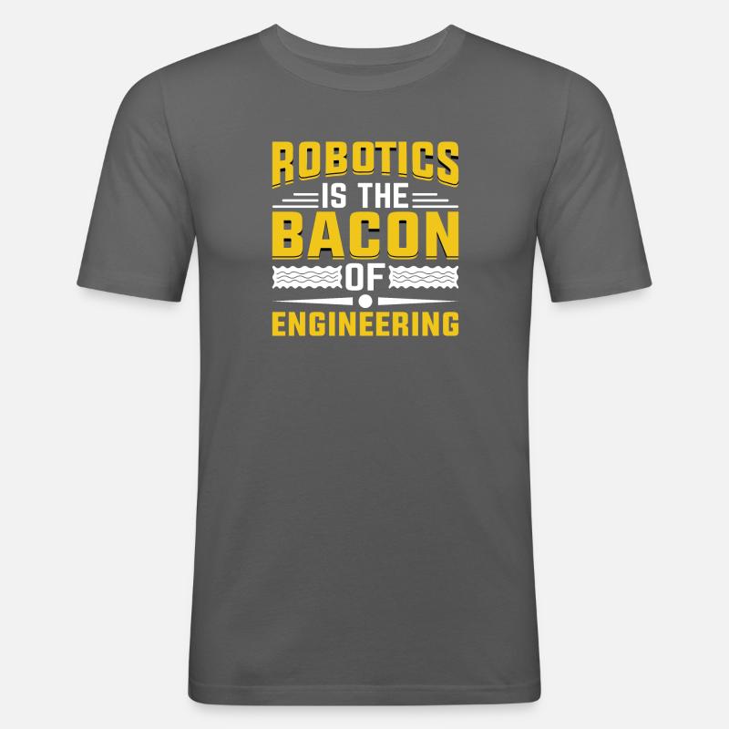 Roboter Programmierer Automatisierungstechniker - Männer Slim Fit T-Shirt - Graphite