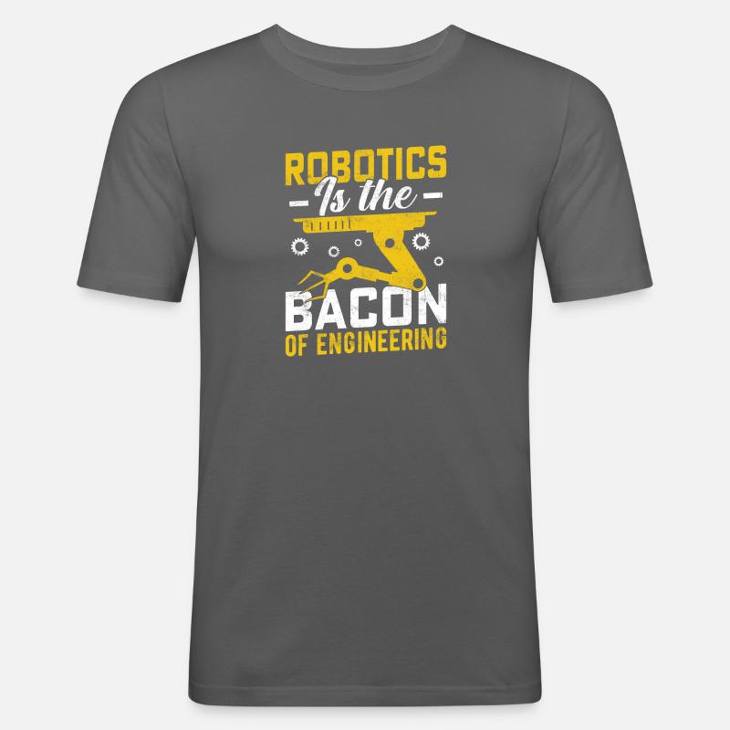 Roboter Programmierer Automatisierungstechniker - Männer Slim Fit T-Shirt - Graphite