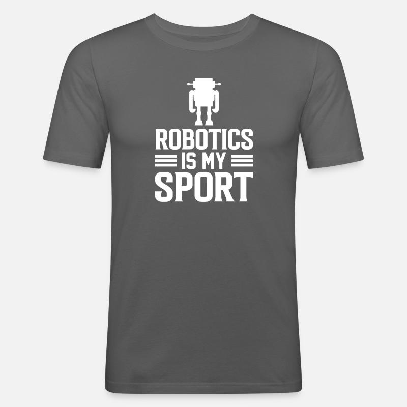 Roboter Programmierer Automatisierungstechniker - Männer Slim Fit T-Shirt - Graphite