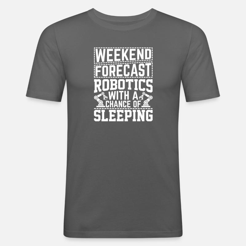 Robot Programmer Automation Technician - Men's Slim Fit T-Shirt - graphite grey