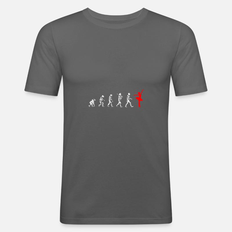 Dancers-Evolution - Männer Slim Fit T-Shirt - Graphite