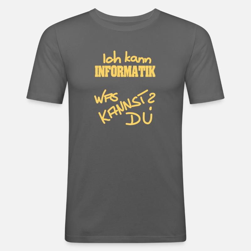 Informatik - Männer Slim Fit T-Shirt - Graphite