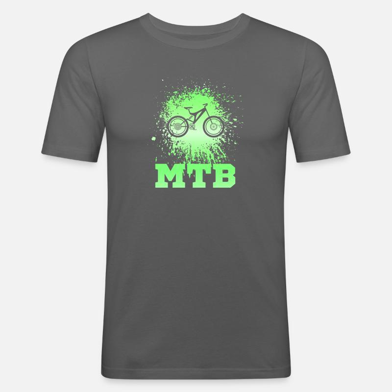 MTB - Männer Slim Fit T-Shirt - Graphite